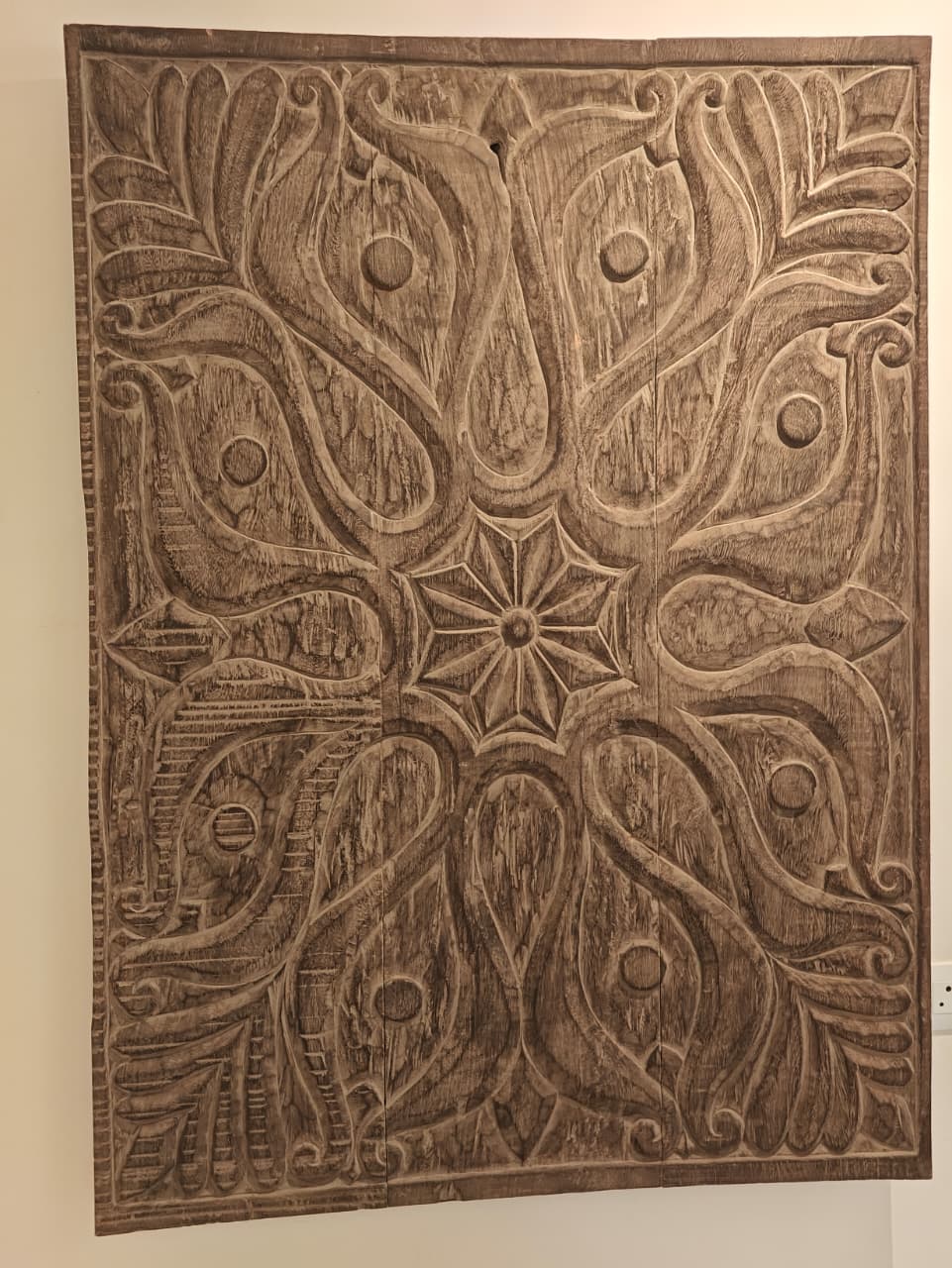 Carved Mandala Panel