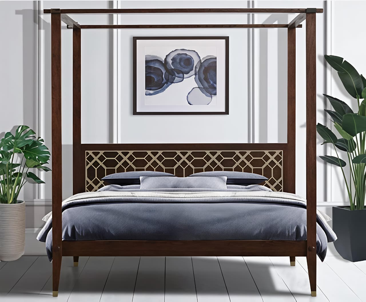 Carved Post Bed