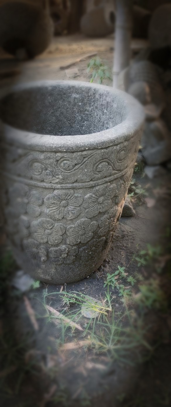 Carved Tapered Planter