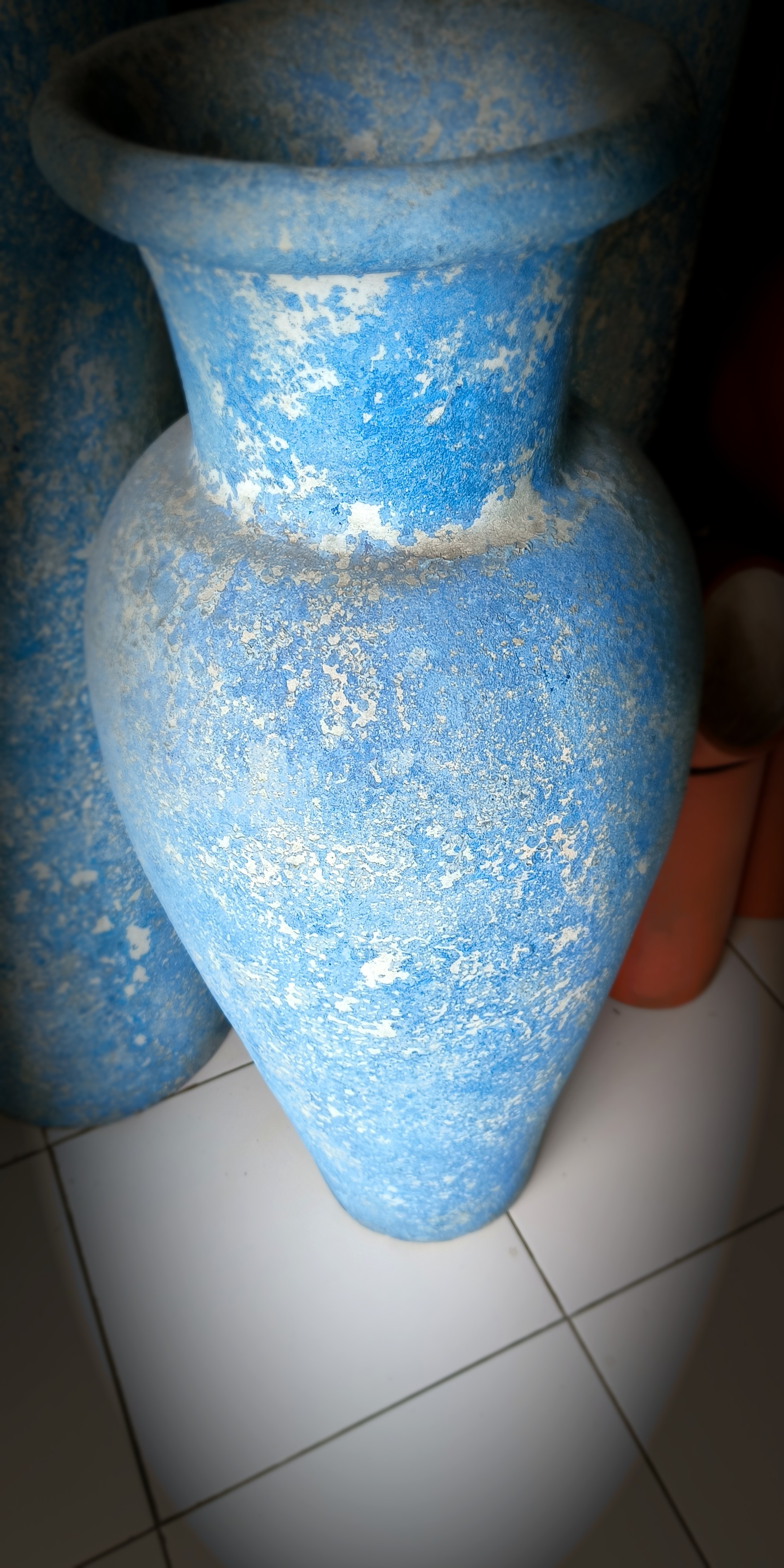 Blue Wash Vase