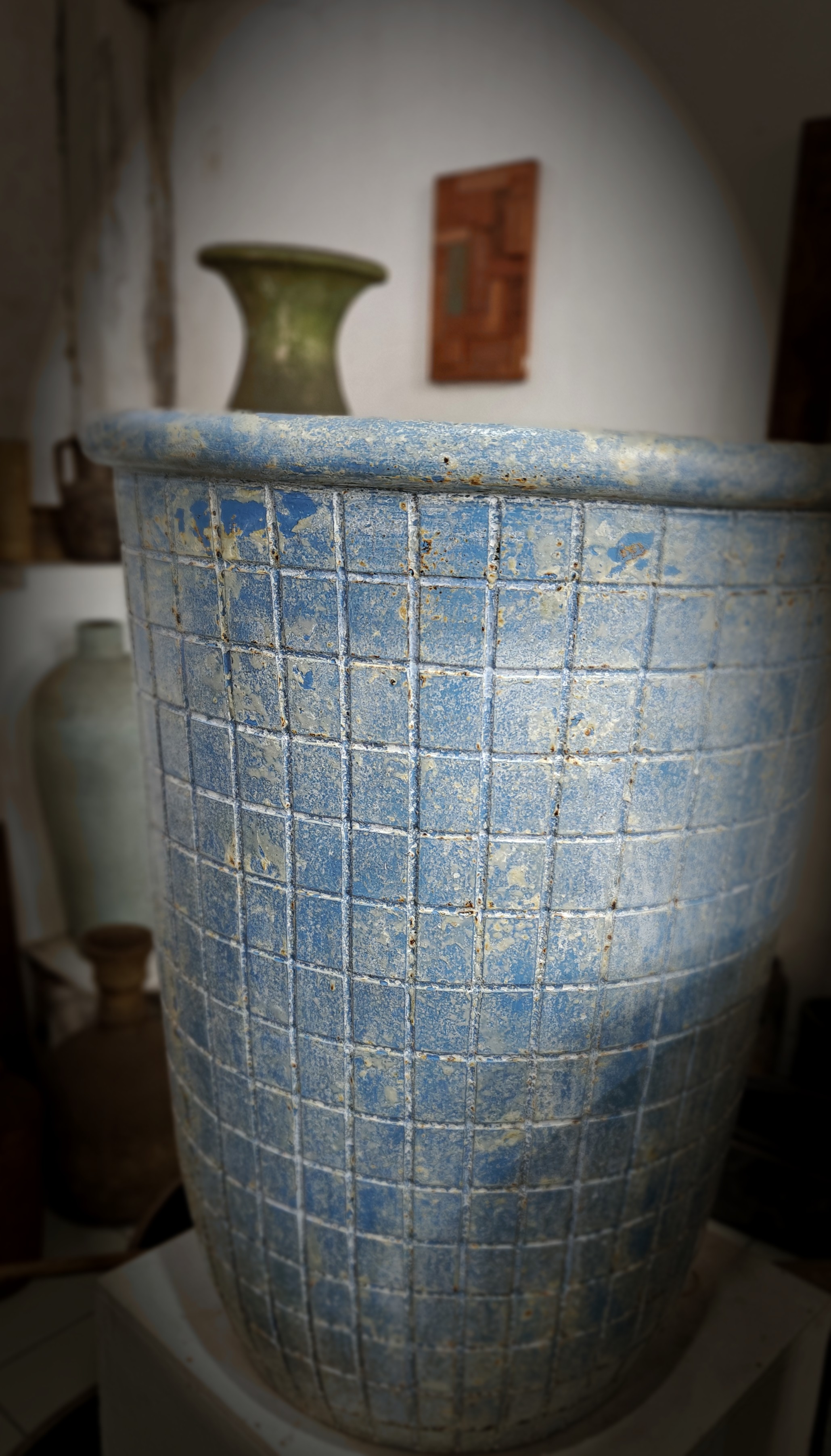 Blue Grid Mosaic