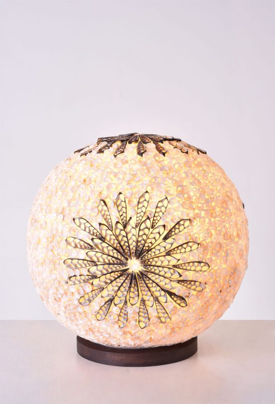 Mini Shell Flower Ball Table Lamp &mdash; KY-LIT-TBL-046