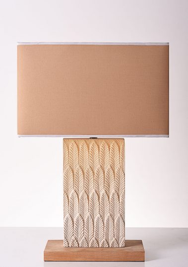 Stone Leaf Table Lamp &mdash; KY-LIT-TBL-049